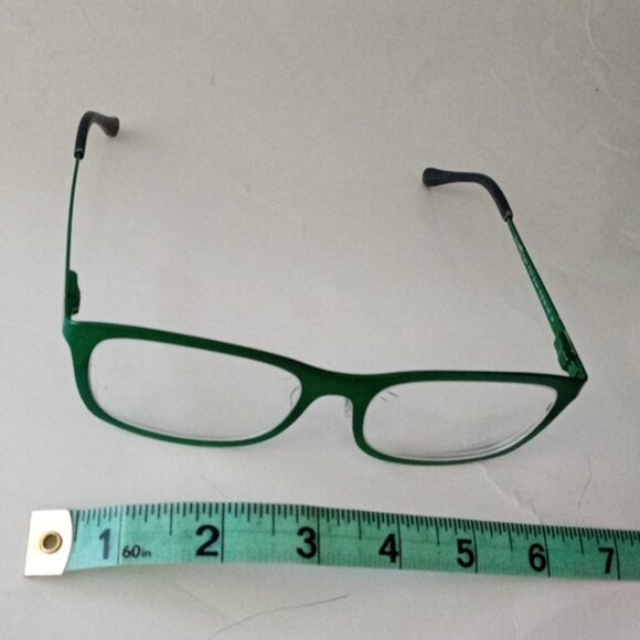 Derek Cardigan Green Metallic Prescription Glasses 55-18-140 & Bonus Black Case - Picture 4 of 13